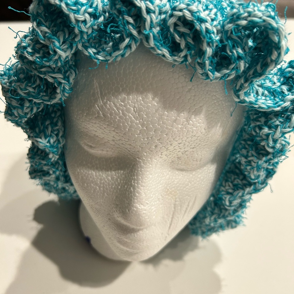 Crocheted Hats with Ruffled